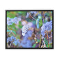 Macro Blue Gallery Canvas Wraps, Horizontal Frame 20″ x 16″ Black Premium Gallery Wraps (1.25″)