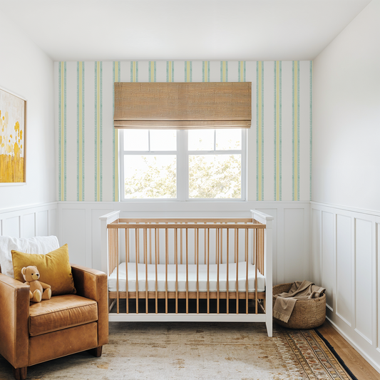 Veda Teal and Yellow Wallpaper - - Wallpaper