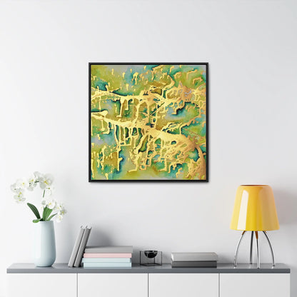 Acid Rain Gallery Canvas Wraps, Square Frame