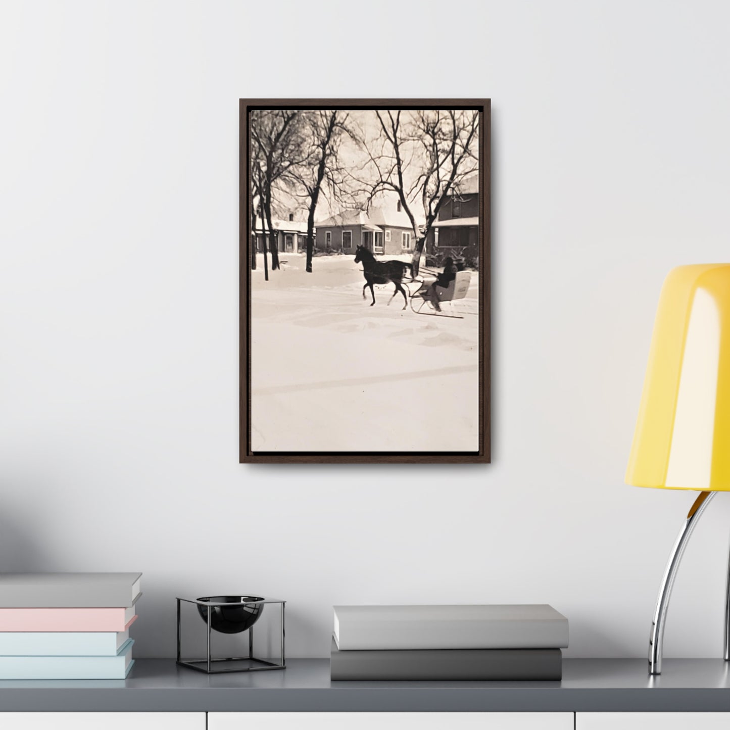 Carriage Ride Gallery Canvas Wraps, Vertical Frame