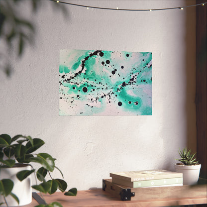 Teal Burst Fine Art Posters