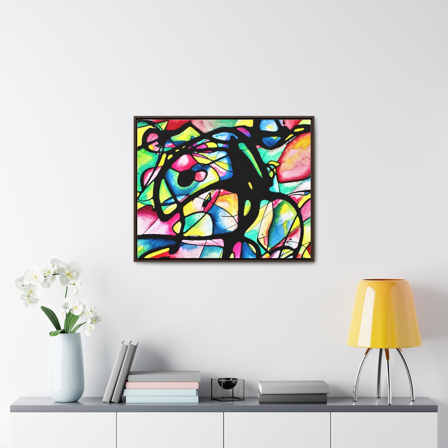 Peacock Gallery Canvas Wraps, Horizontal Frame