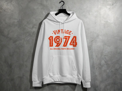 Vintage 1974 All Original Parts Included Design Hoodie- Cloud 16 Clothing Co.- {{Product type}}