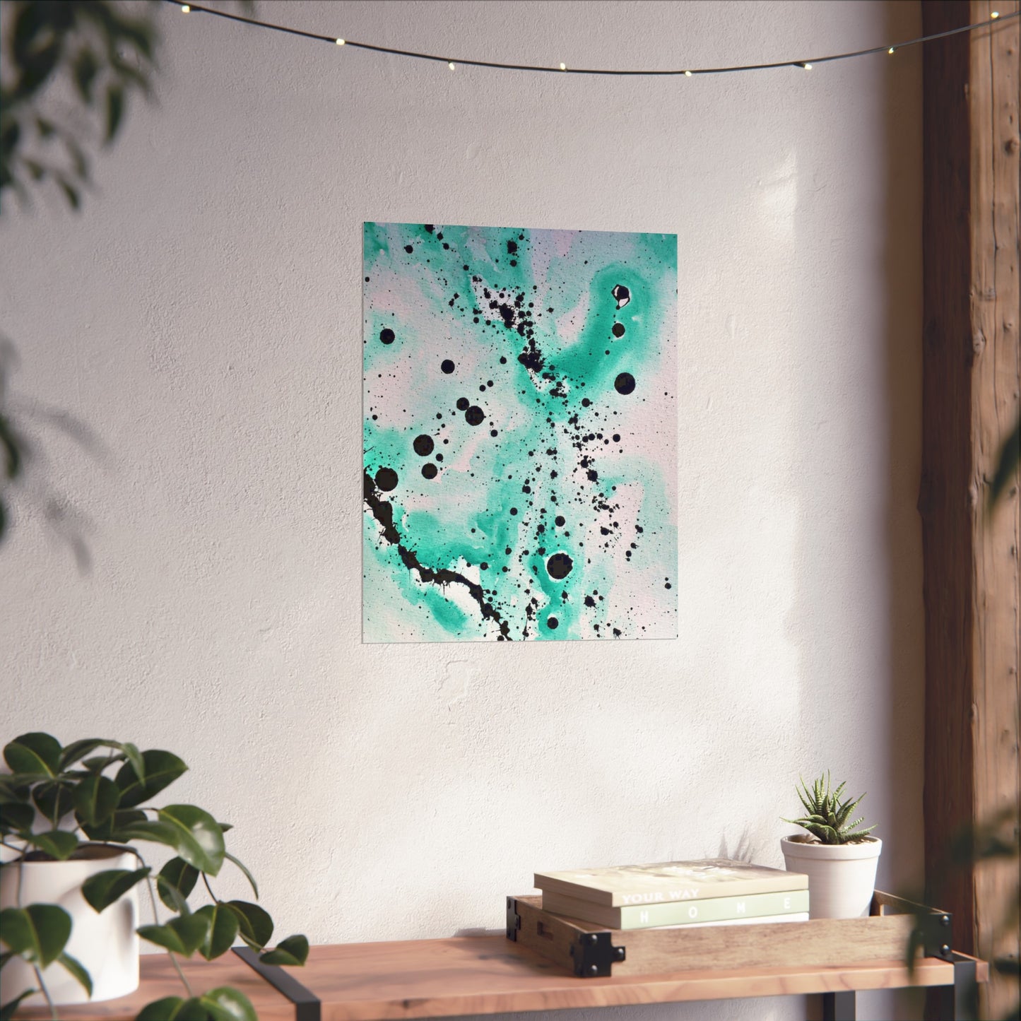 Teal Burst Fine Art Posters