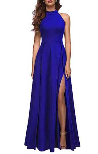 Chic Womens Halter Party Dress - - dress