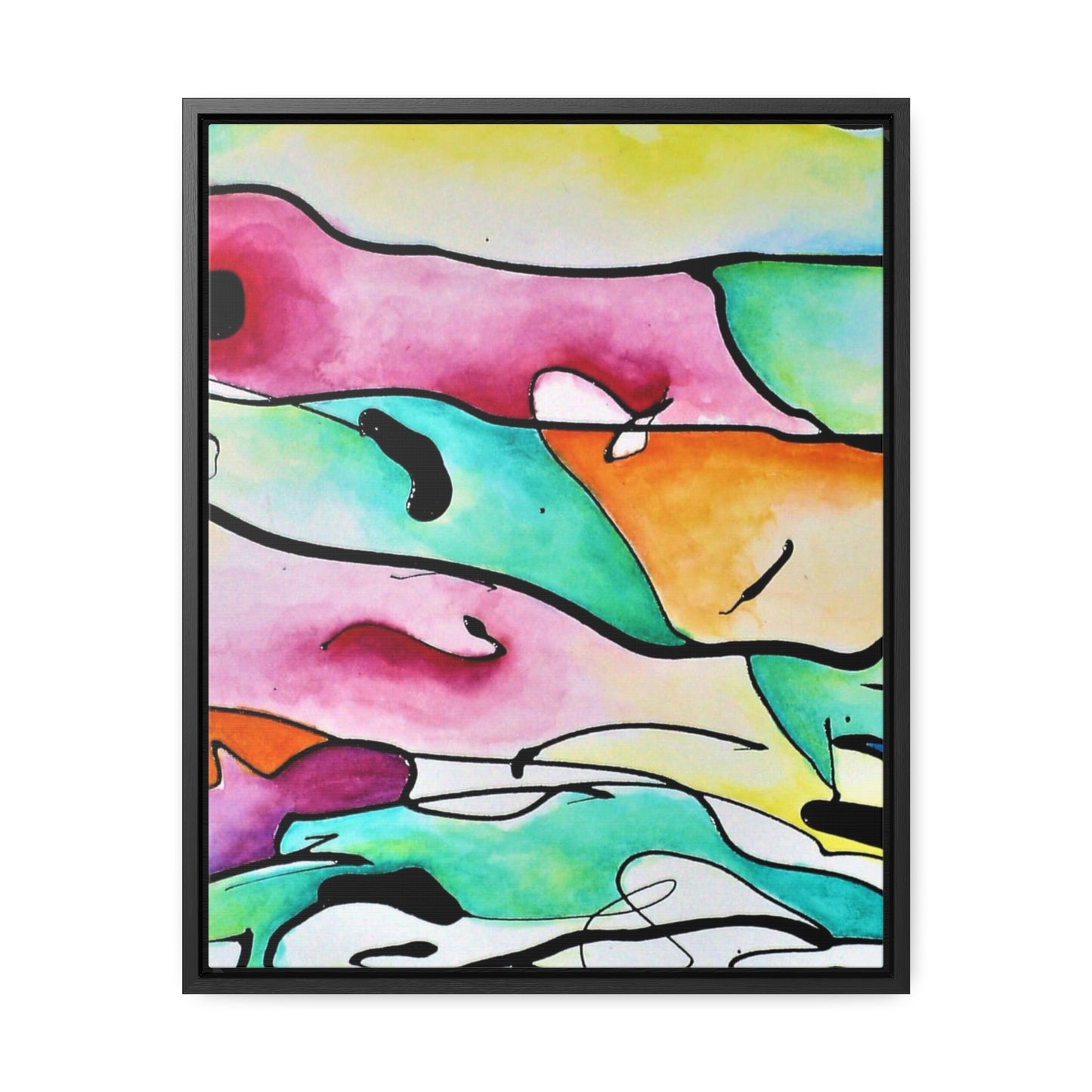 Shredded Paper Gallery Canvas Wraps, Vertical Frame