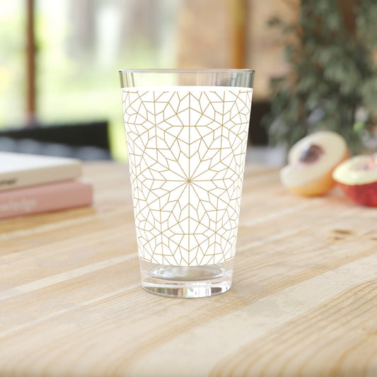 Geometric Pint Glass - 16oz - Kia Day Design
