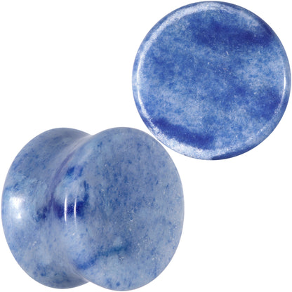 Natural Blue Aventurine Stone Saddle Plug Set - 14mm (9 16") - PLUG Saddle