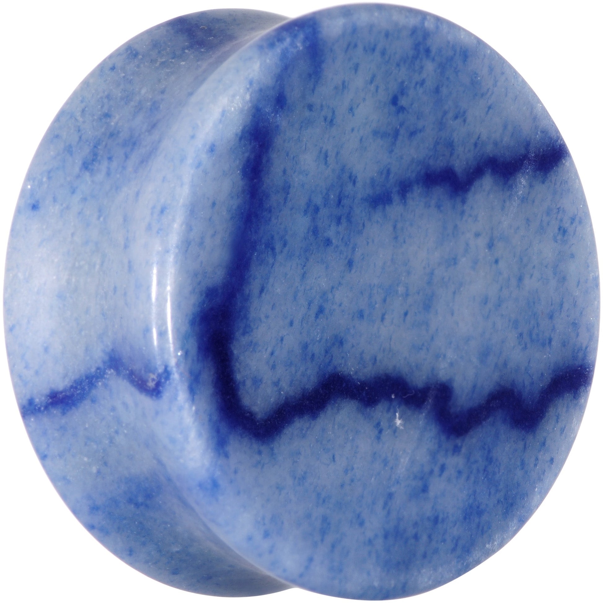 Natural Blue Aventurine Stone Saddle Plug Set - - PLUG Saddle