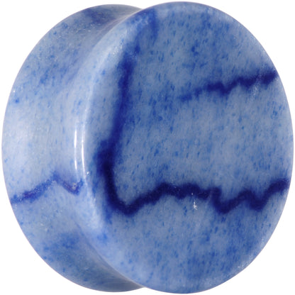 Natural Blue Aventurine Stone Saddle Plug Set - - PLUG Saddle