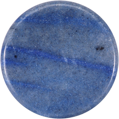 Natural Blue Aventurine Stone Saddle Plug Set - - PLUG Saddle