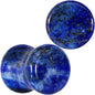 Natural Blue Lapis Stone Saddle Plug Set - 0 Gauge (8mm) - PLUG Saddle