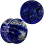 Natural Blue Lapis Stone Saddle Plug Set - 16mm (5 8") - PLUG Saddle