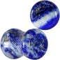 Natural Blue Lapis Stone Saddle Plug Set - 19mm (3 4") - PLUG Saddle