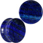 Natural Blue Lapis Stone Saddle Plug Set - 22mm (7 8") - PLUG Saddle