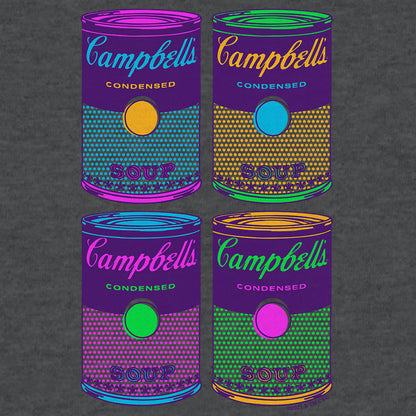Campbell's Soup Can Pop Art T-Shirt - Charcoal Gray- Tee Luv- {{Product type}}