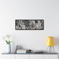 Cleopatras Needle Gallery Canvas Wraps Horizontal Frame 36″ x 12″ Black 1.25"