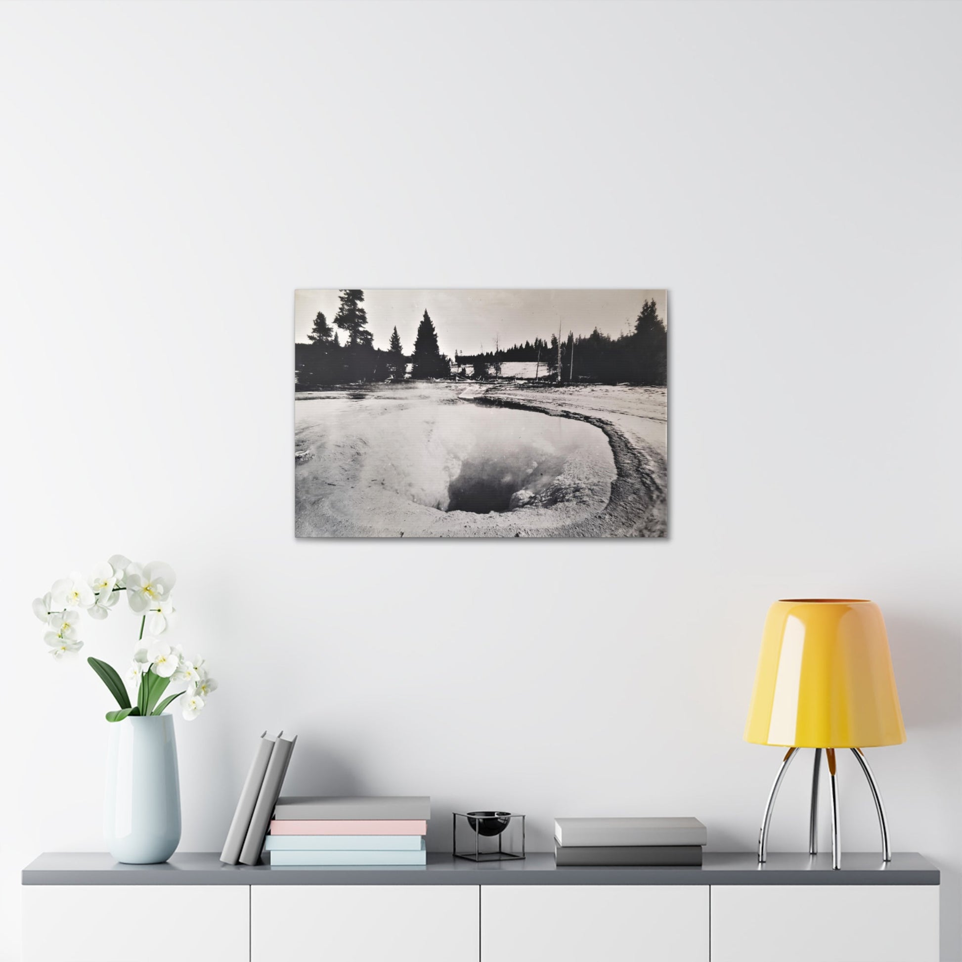 Morning Glory Pool Yellowstone Canvas Gallery Wraps - 30" x 20" 1.25" - Canvas