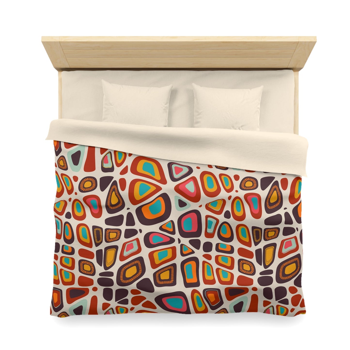 Vibrant Bohemian Microfiber Duvet Cover - Kia Day Design