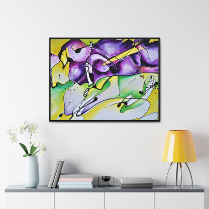 Purple Mountains Gallery Canvas Wraps, Horizontal Frame 40″ x 30″ Black 1.25"