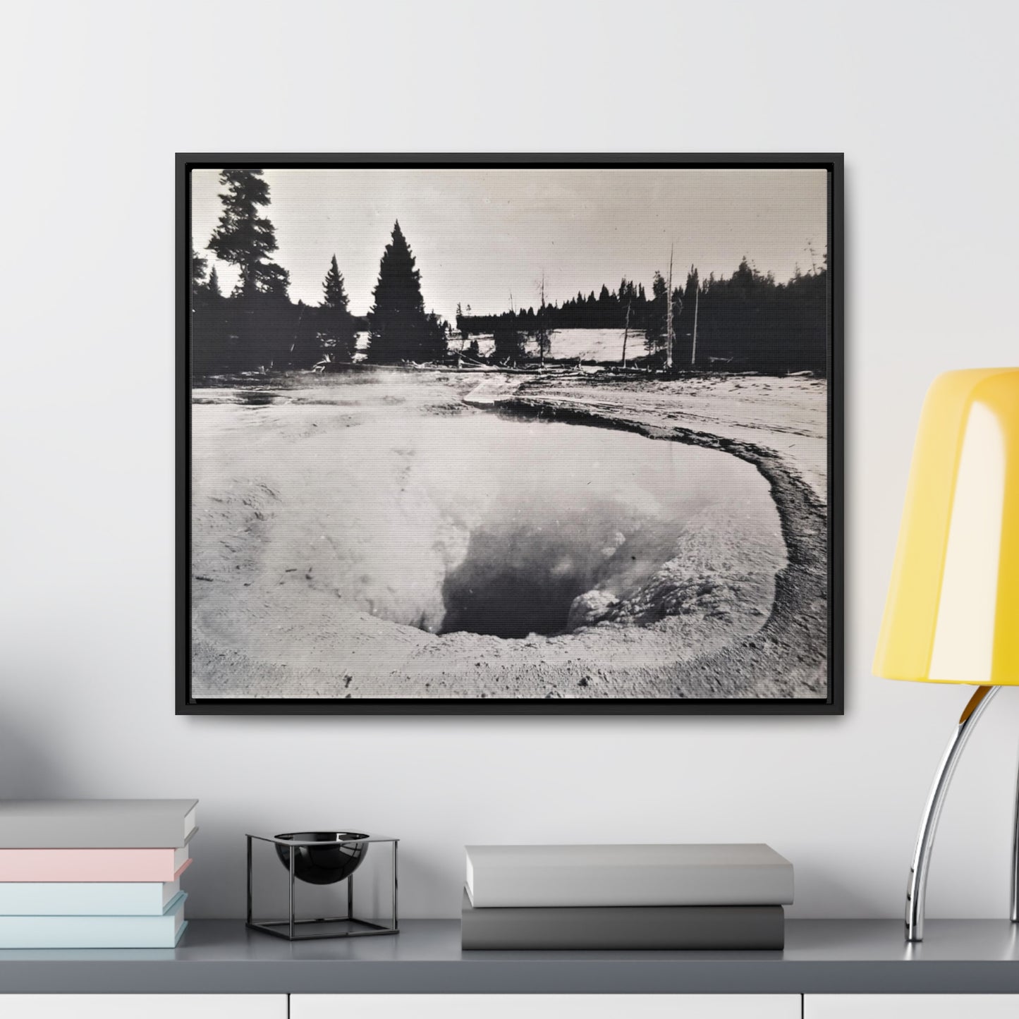 Morning Glory Pool Yellowstone Gallery Canvas Wraps, Horizontal Frame