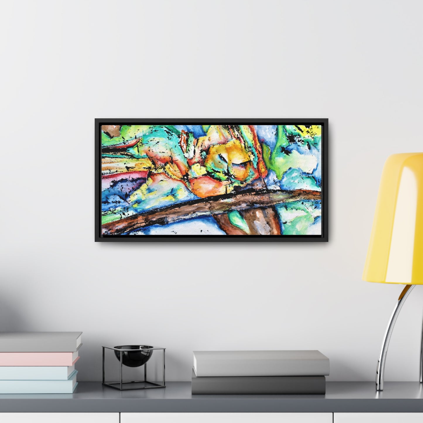 Owl In Flight Gallery Canvas Wraps, Horizontal Frame