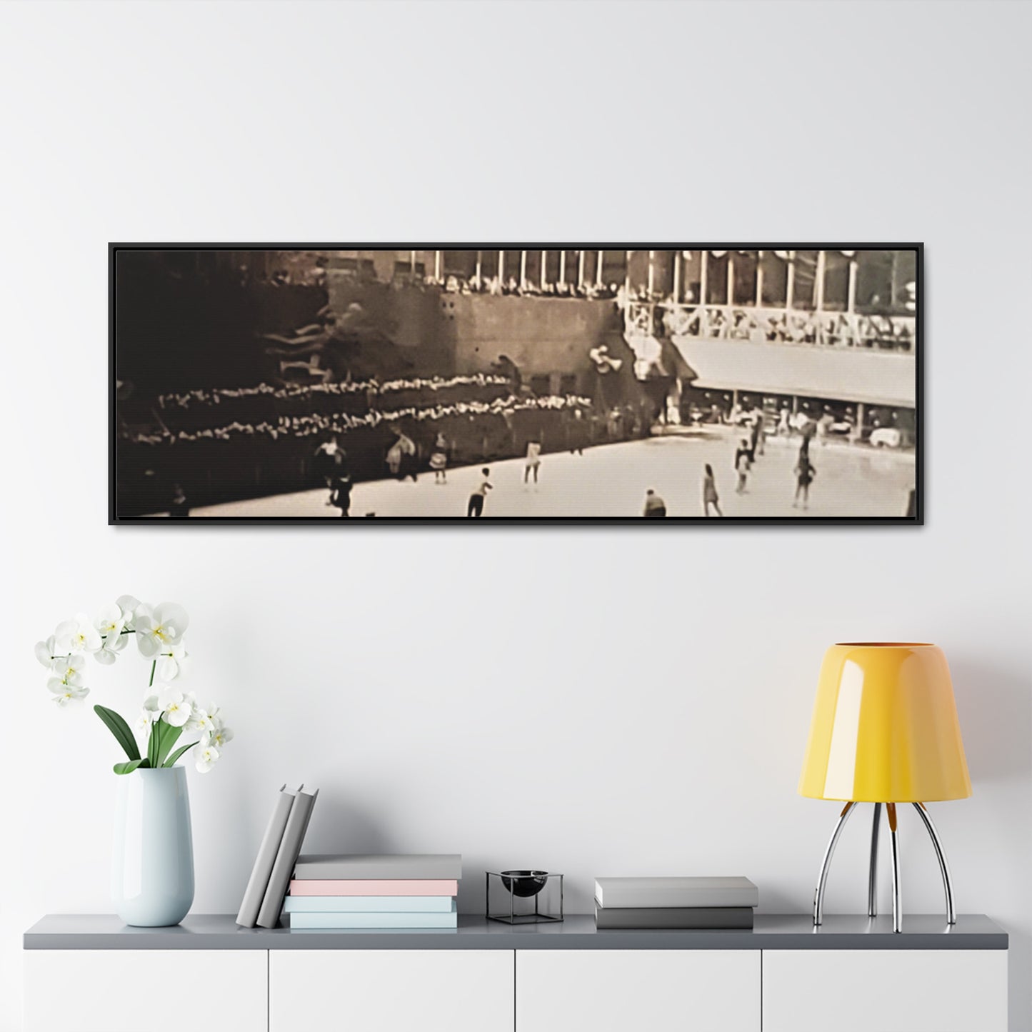 Rockefeller Plaza Easter 1945 Gallery Canvas Wraps, Horizontal Frame