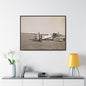 Army Pursuit Plane Ames Airport 1939 Gallery Canvas Wraps, Horizontal Frame 40″ x 30″ Walnut 1.25"