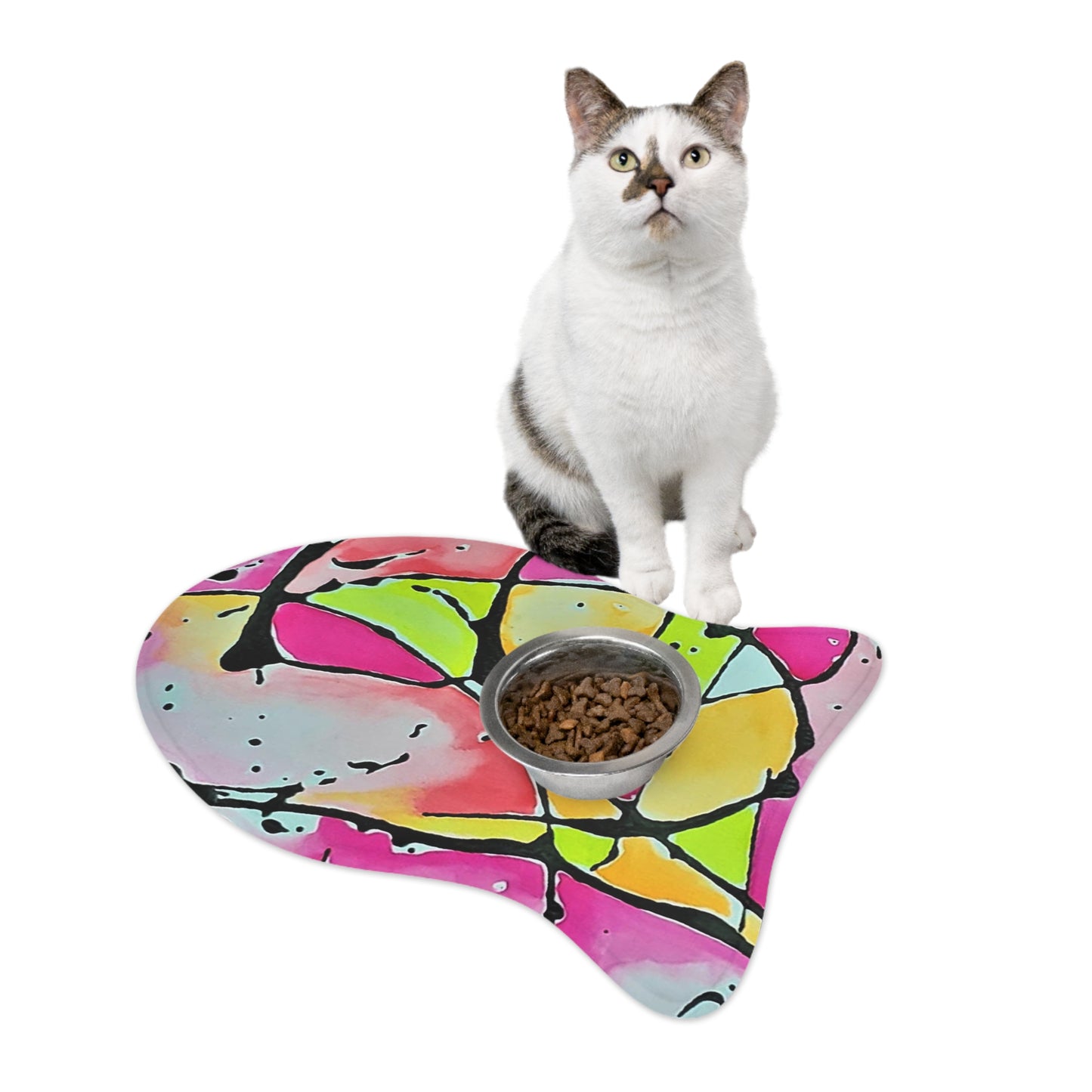 Pink Mouse Pet Feeding Mats