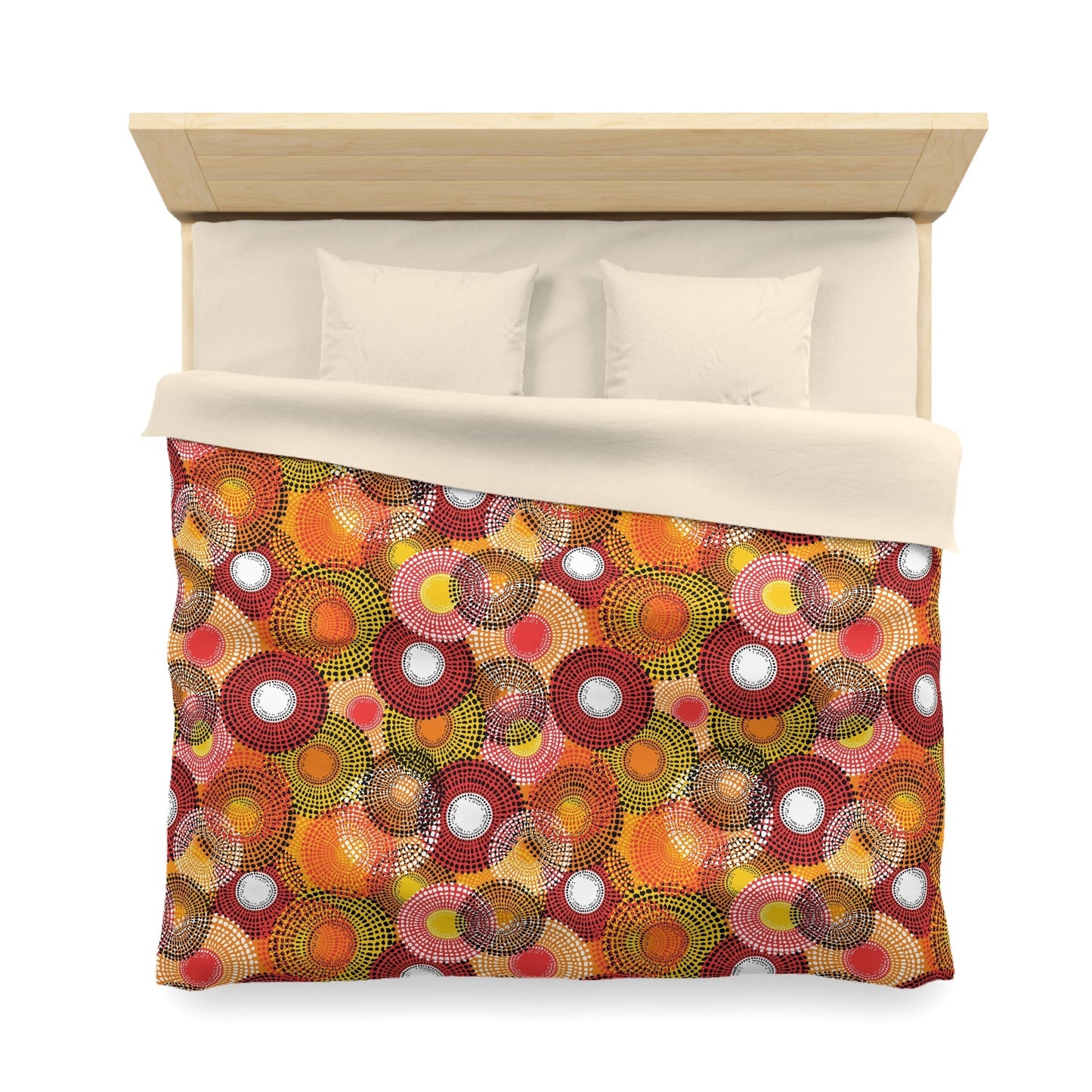 Colorful Floral Microfiber Duvet Cover - Kia Day Design
