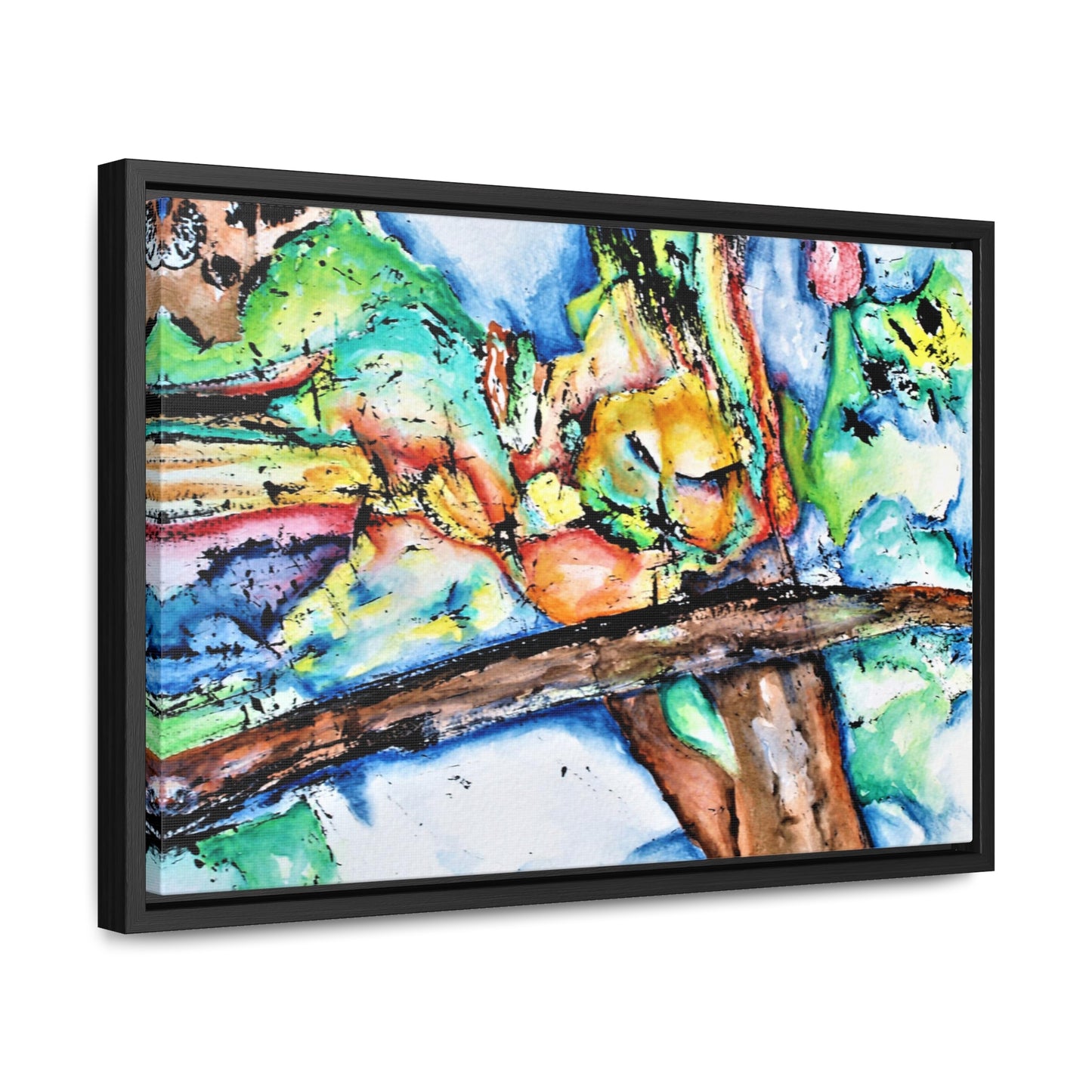 Owl In Flight Gallery Canvas Wraps, Horizontal Frame