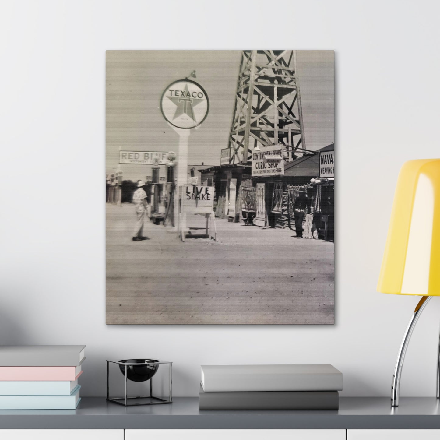 Texaco Station Continental Divide Canvas Gallery Wraps