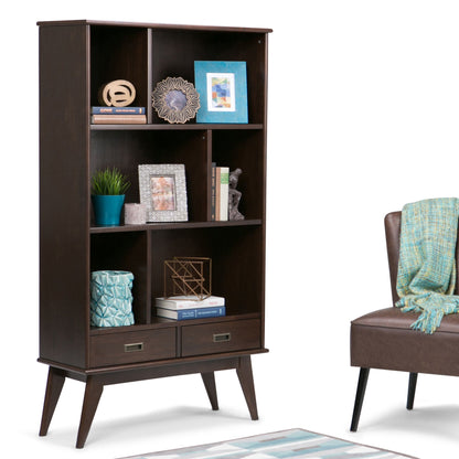 Draper - Mid Century Wide Bookcase And Storage Unit- Unique Piece Furniture- {{Product type}}