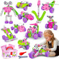 Pink Creative Builder Set for Girls 4-8 Yrs - n a - STEM Toy