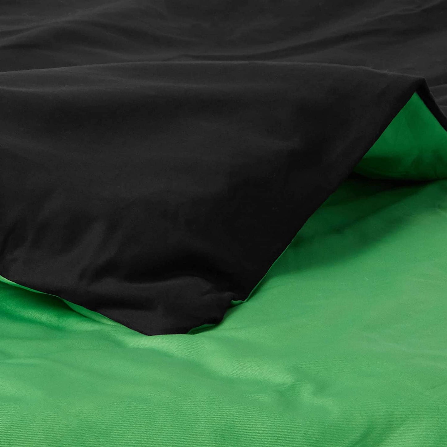 Tache Cotton Lime Green Black Reversible Comforter Set With Zipper Cover - - Comforter