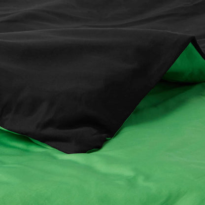 Tache Cotton Lime Green Black Reversible Comforter Set With Zipper Cover - - Comforter