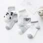 Cotton Mesh Baby Socks grey white XS(0-9M)