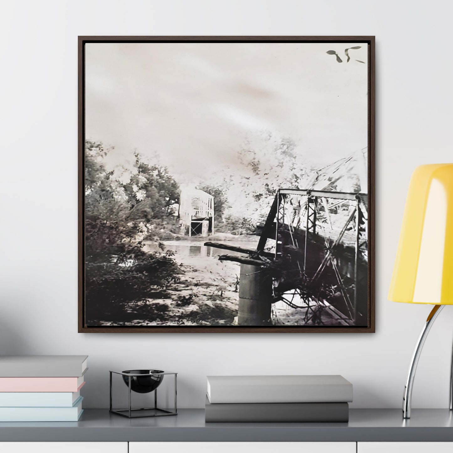 Bridge Gallery Canvas Wraps, Square Frame