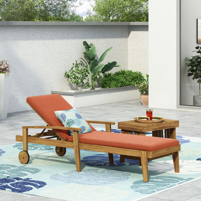 Jason - Chaise Lounge Adjustable Acacia Wood Outdoor Furniture- Unique Piece Furniture- {{Product type}}