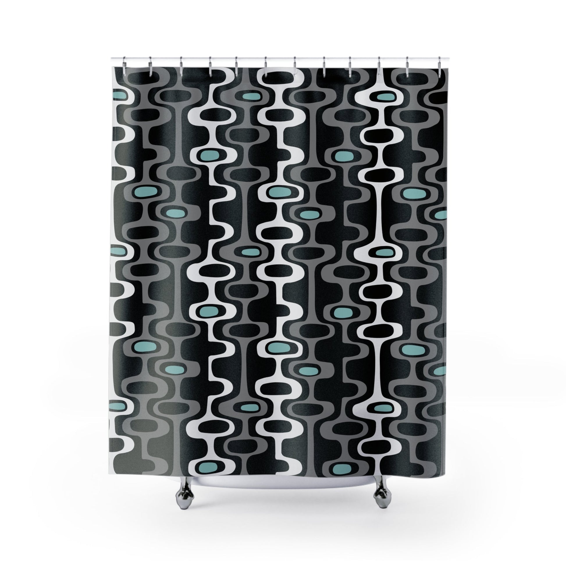 Modern Geometric Shower Curtain - Kia Day Design