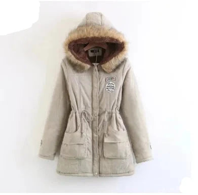 Casual Ladies Jacket Thick Warm Large Hooded Winter Coat Women Coats Jackets