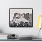 Black Hills Mount Rushmore Gallery Canvas Wraps Horizontal Frame 20″ x 16″ Black 1.25"