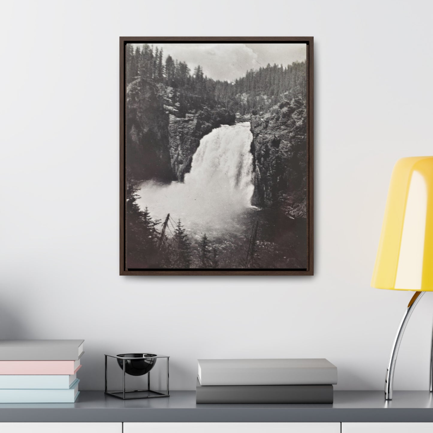 Upper Falls Yellowstone Gallery Canvas Wraps, Vertical Frame