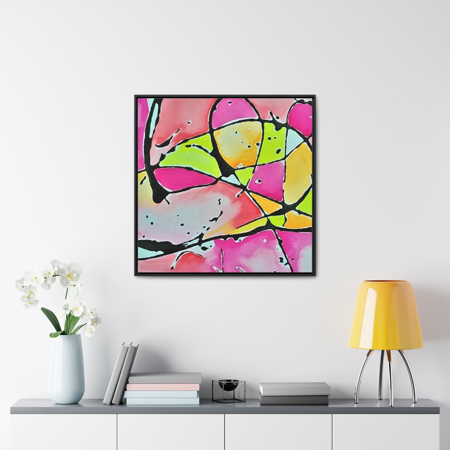 Pink Mouse Gallery Canvas Wraps, Square Frame