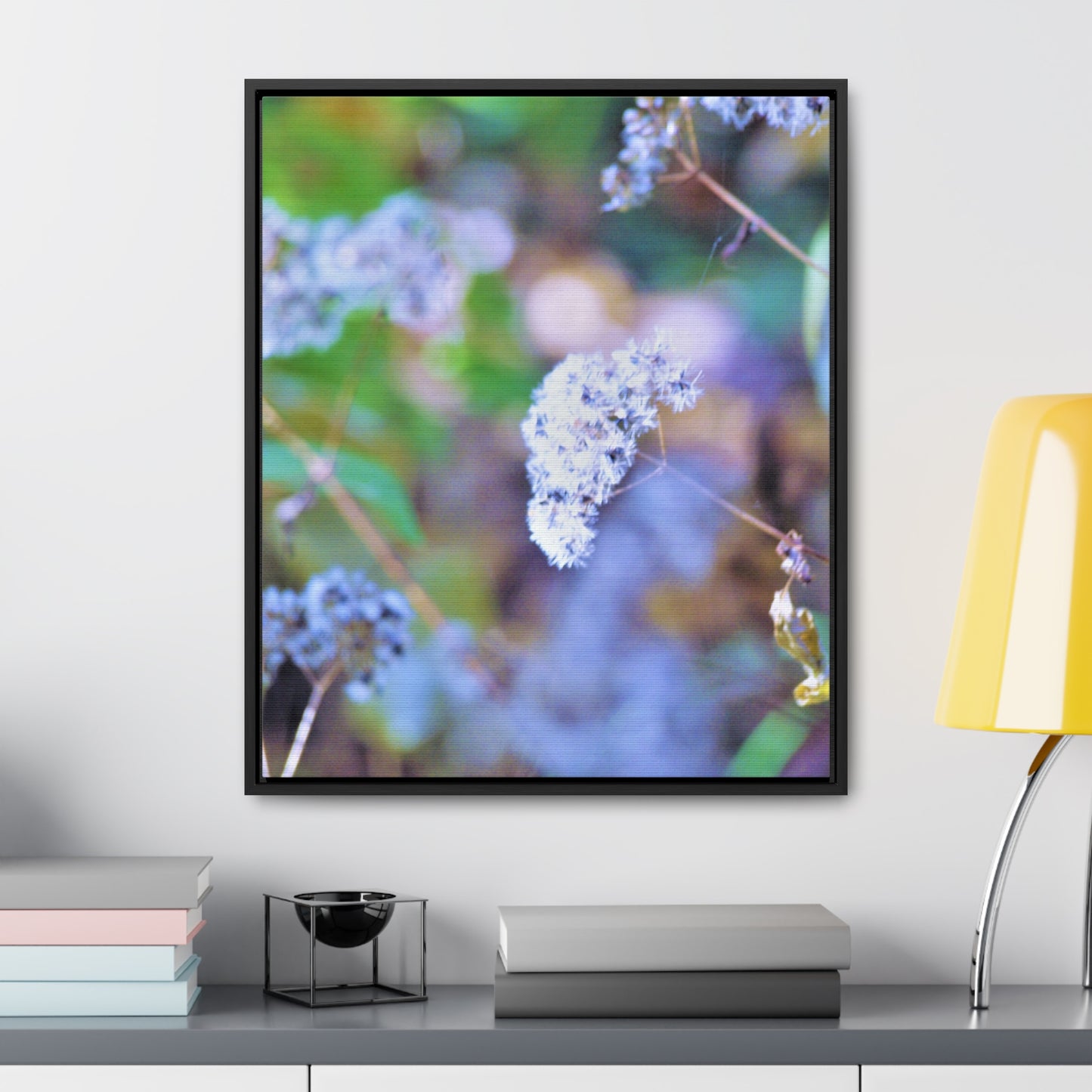 Macro Blue Gallery Canvas Wraps, Vertical Frame