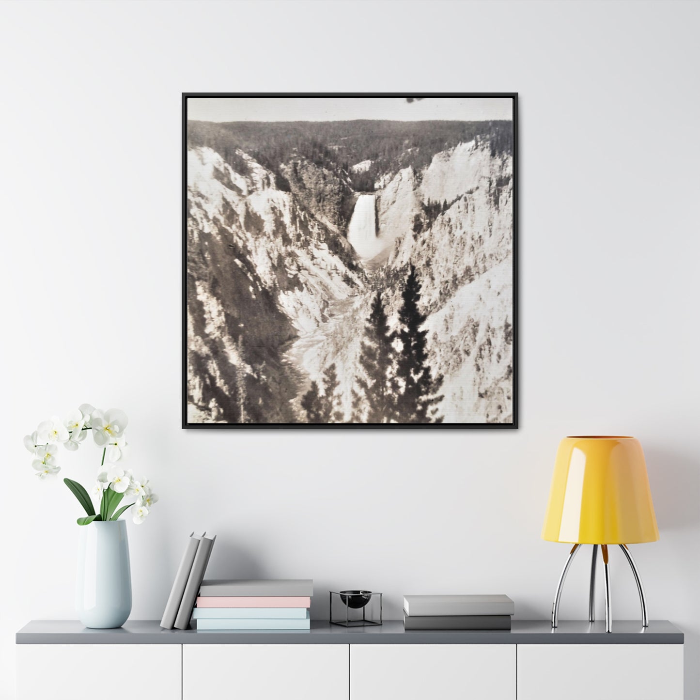 Artists Point Yellowstone Gallery Canvas Wraps, Square Frame