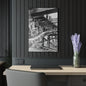 Black & White Urban Graffiti Acrylic Print — Industrial Alley Wall Art French Cleat - 20″ x 30″ (Vertical) 0.25'' - Home Decor