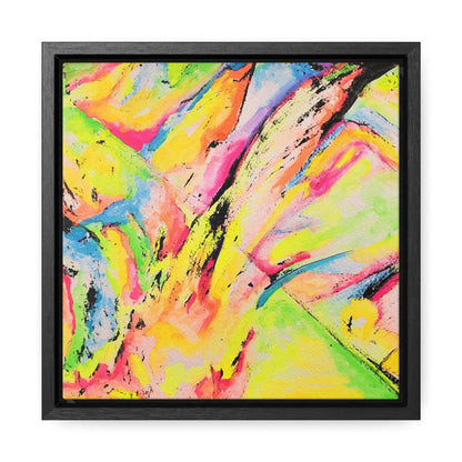 Neon Fire Gallery Canvas Wraps, Square Frame 10″ x 10″ Premium Gallery Wraps (1.25″)