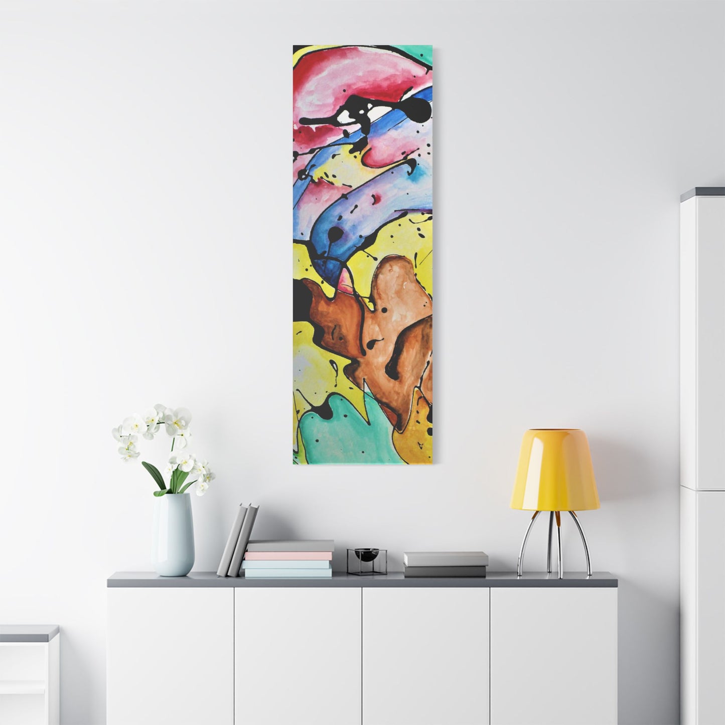 3rd Eye Sundae Satin Canvas Stretched - Kia Day Design