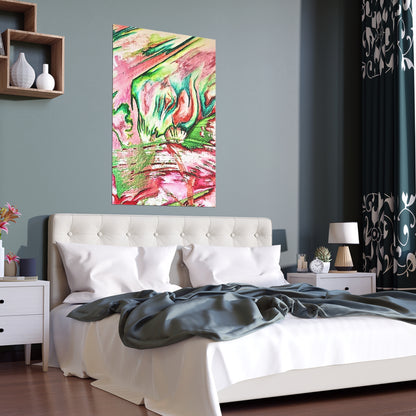 Pink Forest Silk Posters